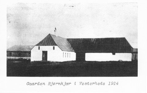 Den gamle gård Bjørnkjær på Vesterhedevej 33 i Billund Kommune