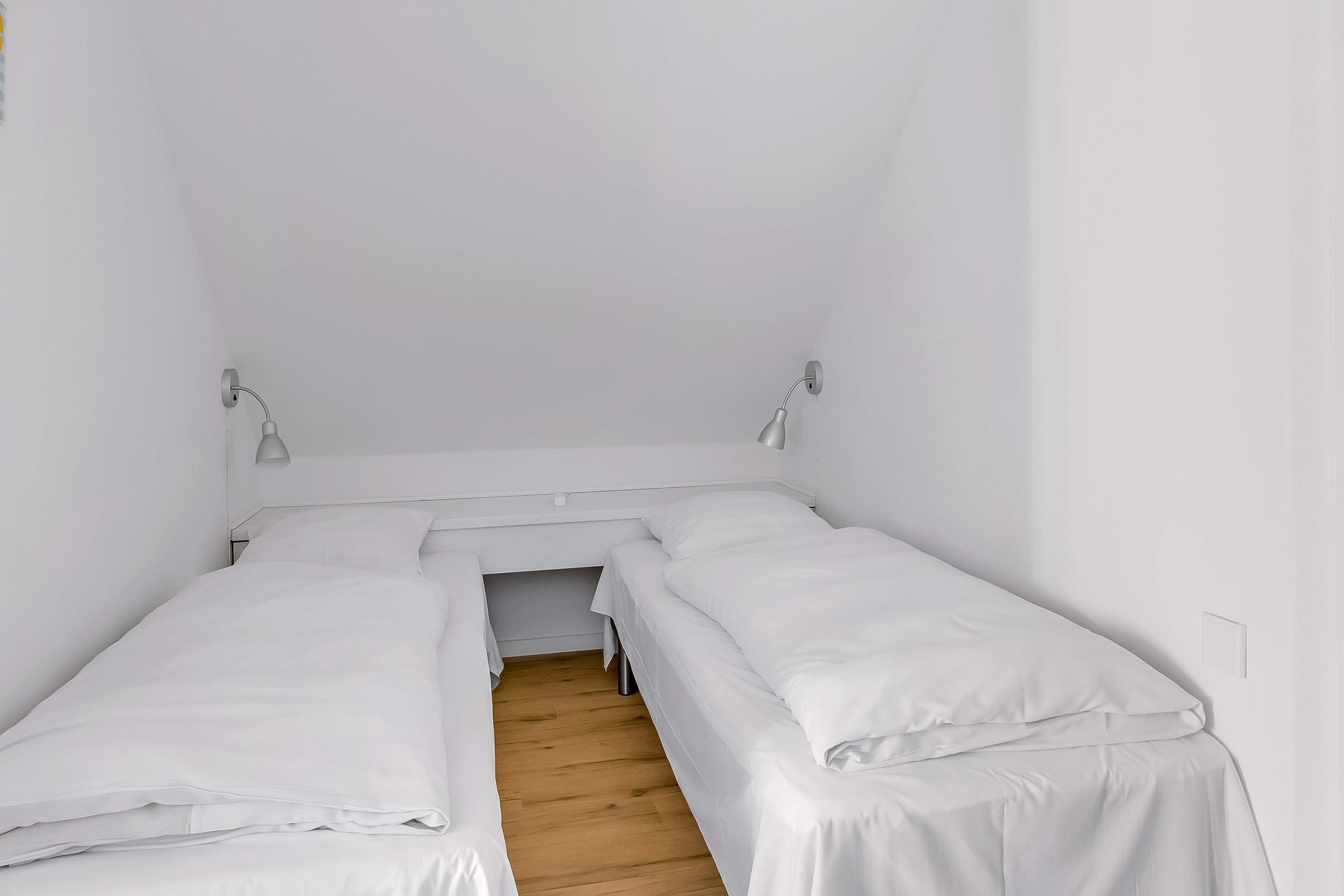 Lejlighed nr. 10, to enkeltsenge i opholdsstuen 